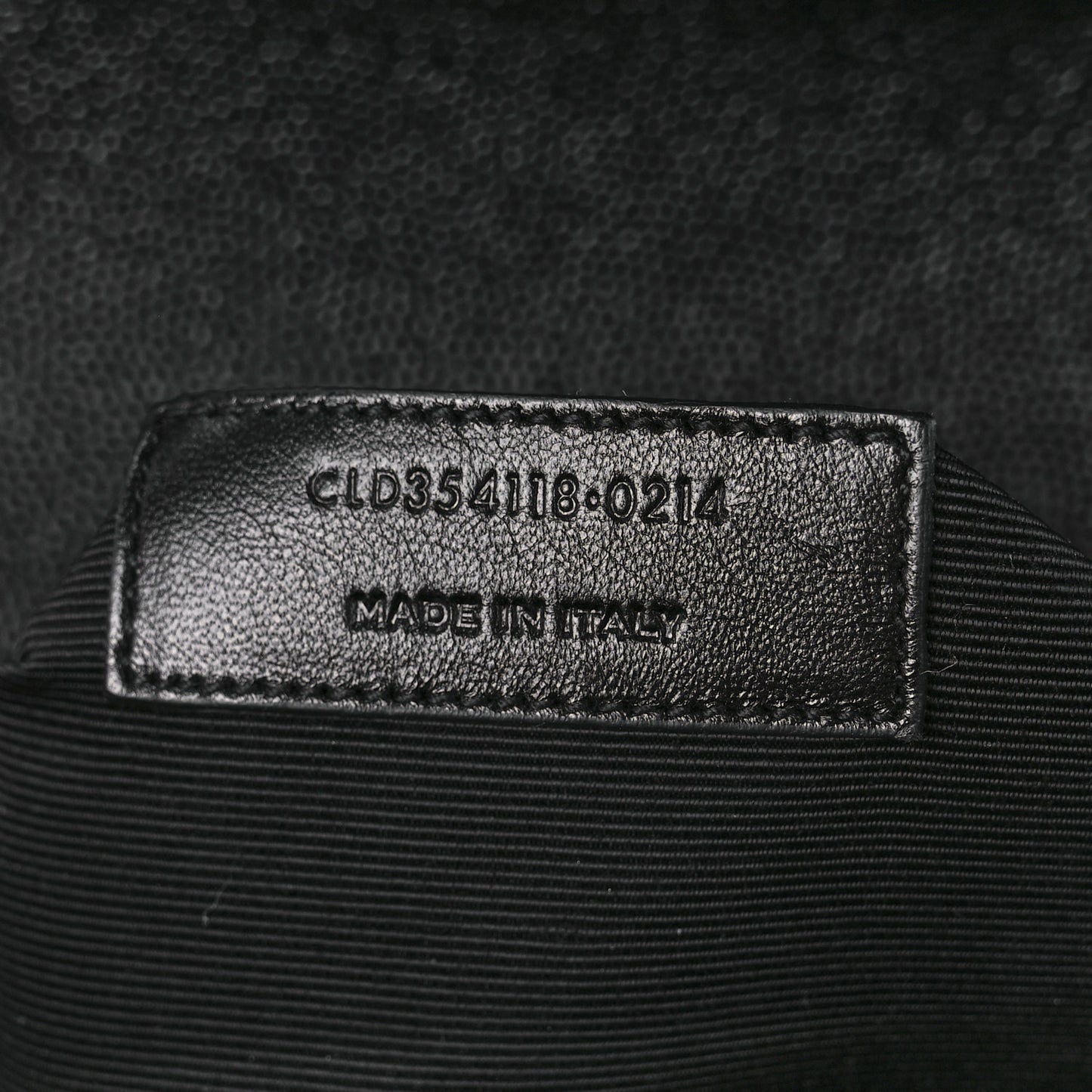 Grain De Poudre Matelasse Chevron Large Monogram Satchel Black