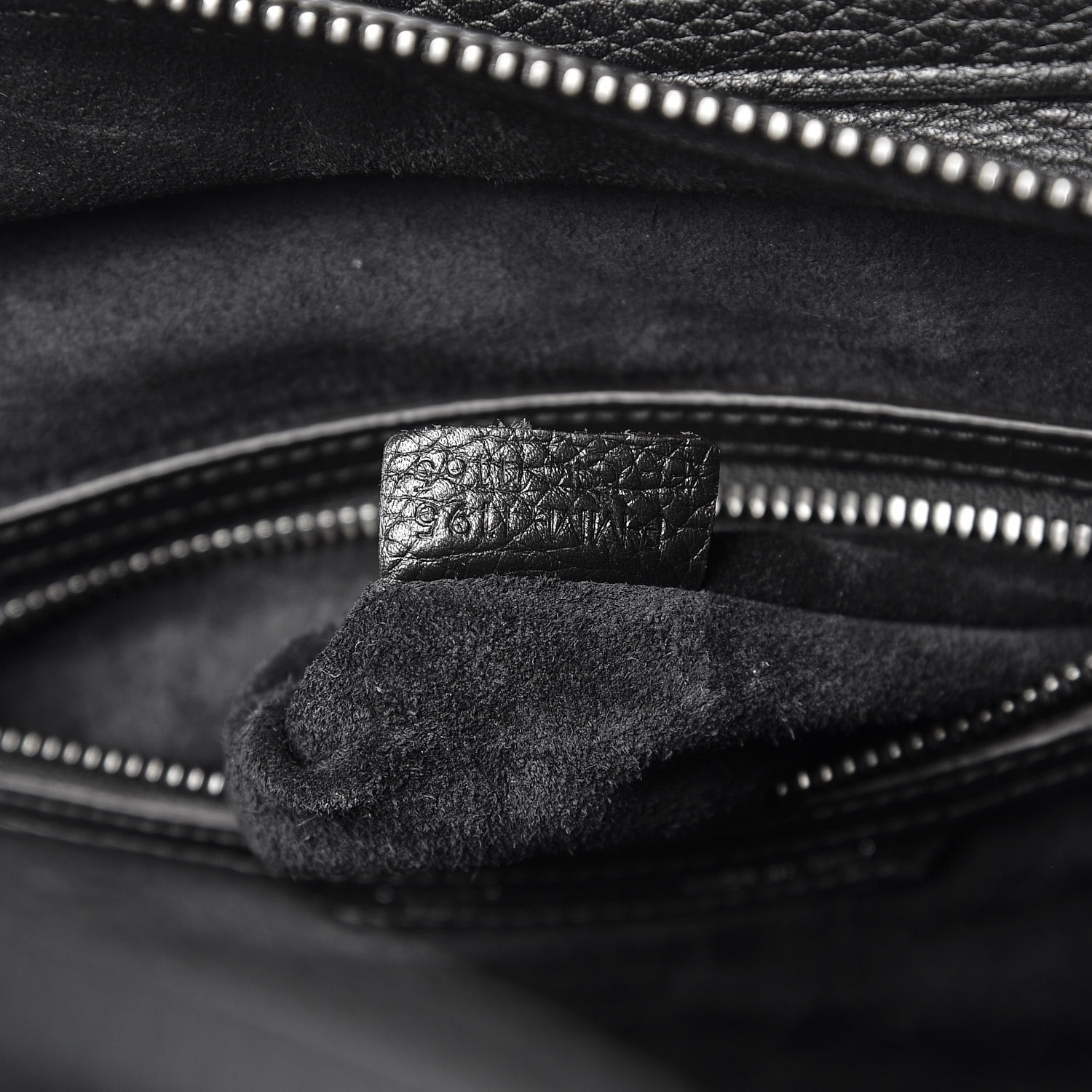 Celine Drummed Calfskin Micro Luggage Black 6 of 8