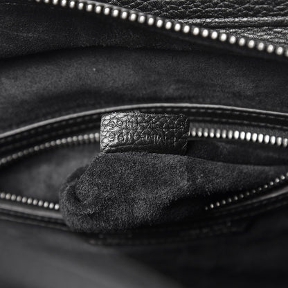Celine Drummed Calfskin Micro Luggage Black 6 of 8