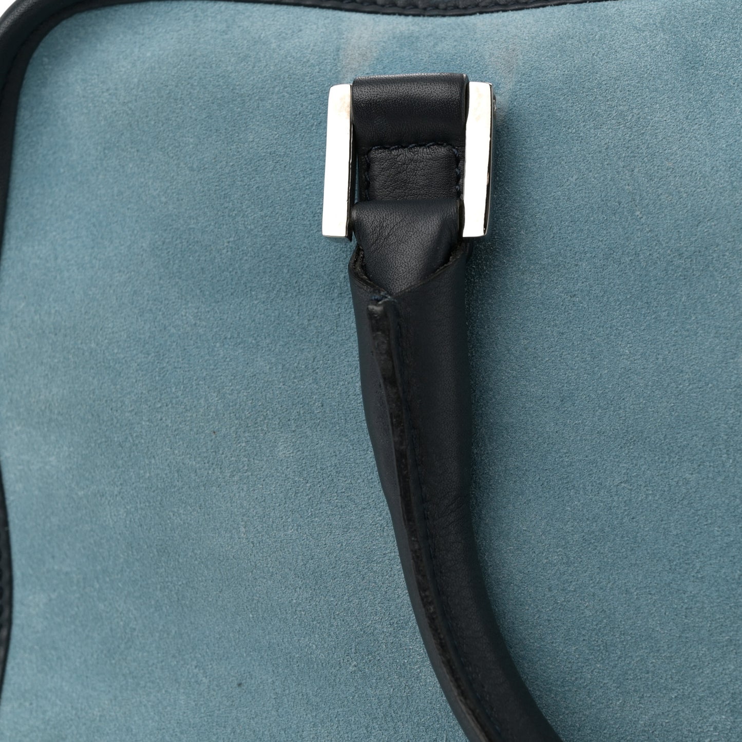 Suede Calfskin Amazona Blue Black