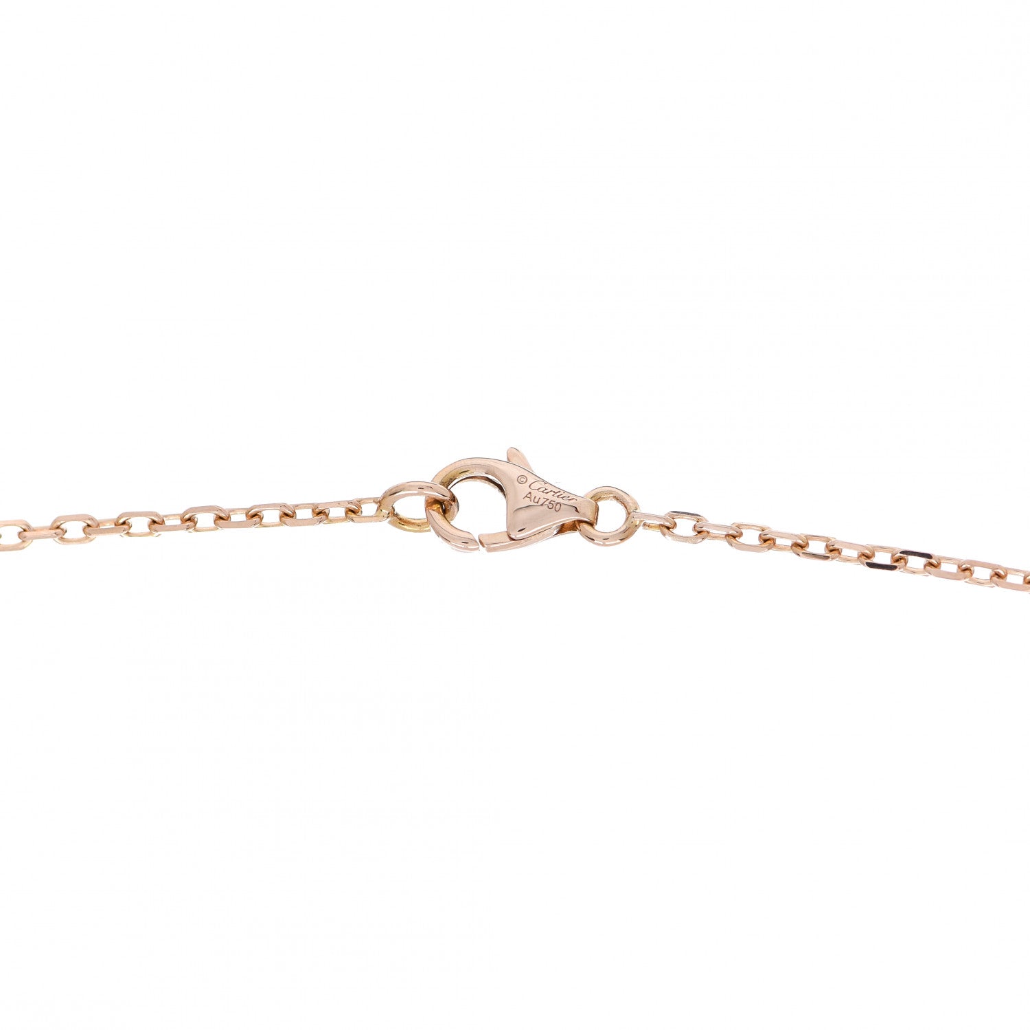 Cartier 18K Pink White Yellow Gold Diamond Trinity Pendant Necklace 4 of 4