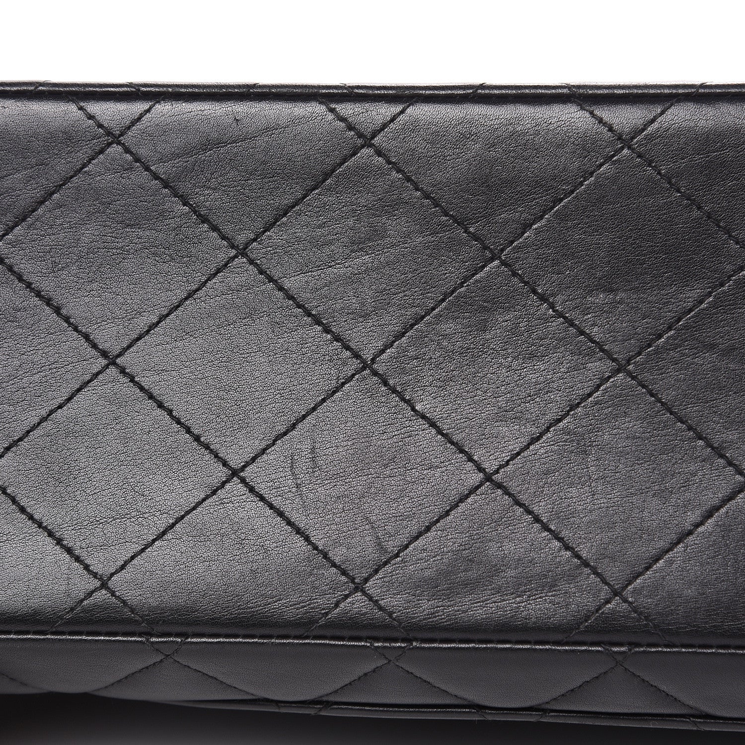 Chanel Lambskin Quilted XL Jumbo Single Flap Black 10 of 18