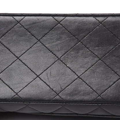 Chanel Lambskin Quilted XL Jumbo Single Flap Black 10 of 18