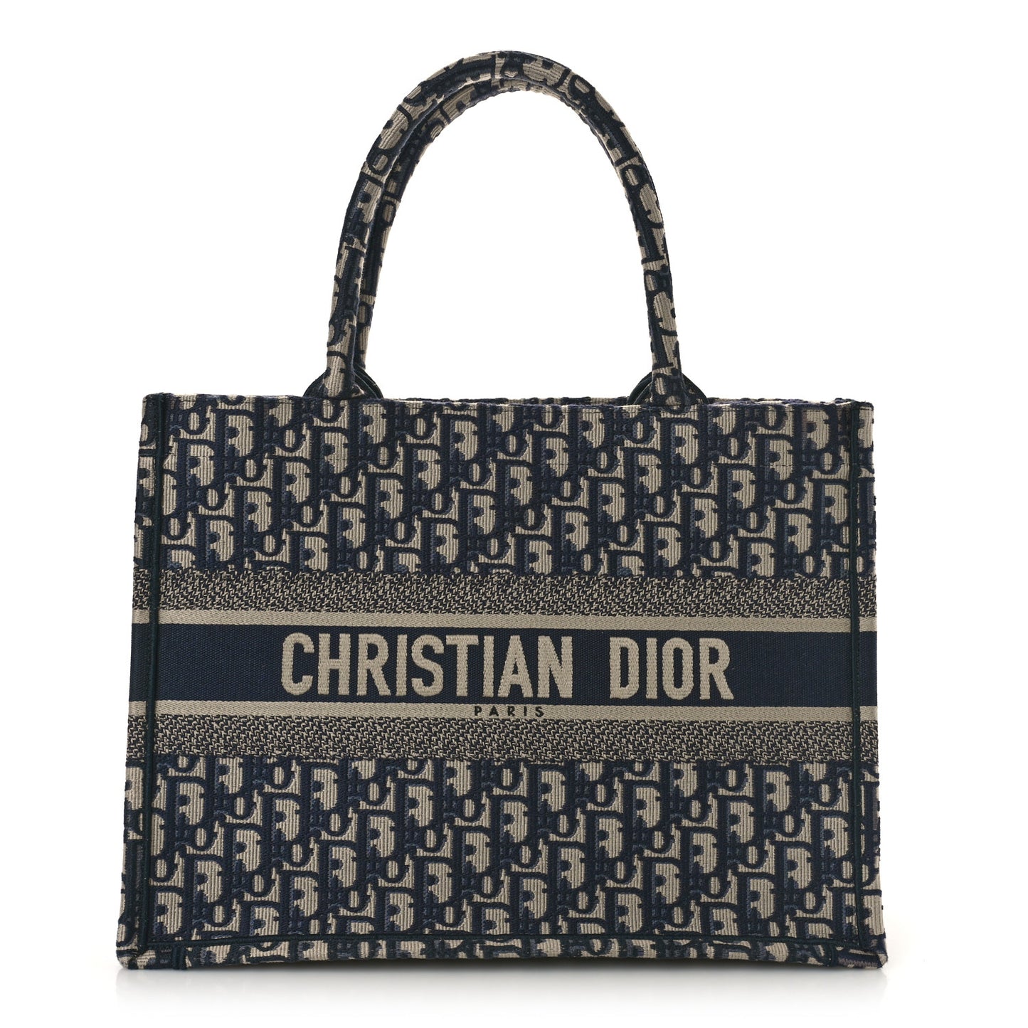 Oblique Medium Book Tote Blue Multicolor