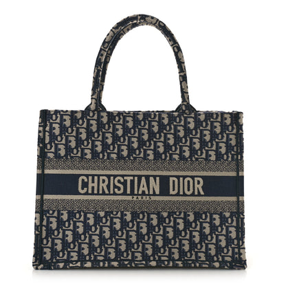 Christian Dior Oblique Medium Book Tote Blue Multicolor 1 of 8