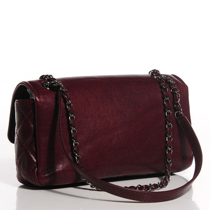 Chanel Calfskin Medium Flap Bag Dark Red 3 of 7