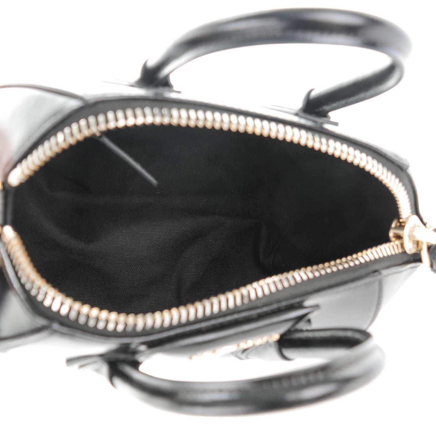 Shiny Lord Calfskin Mini Antigona Black
