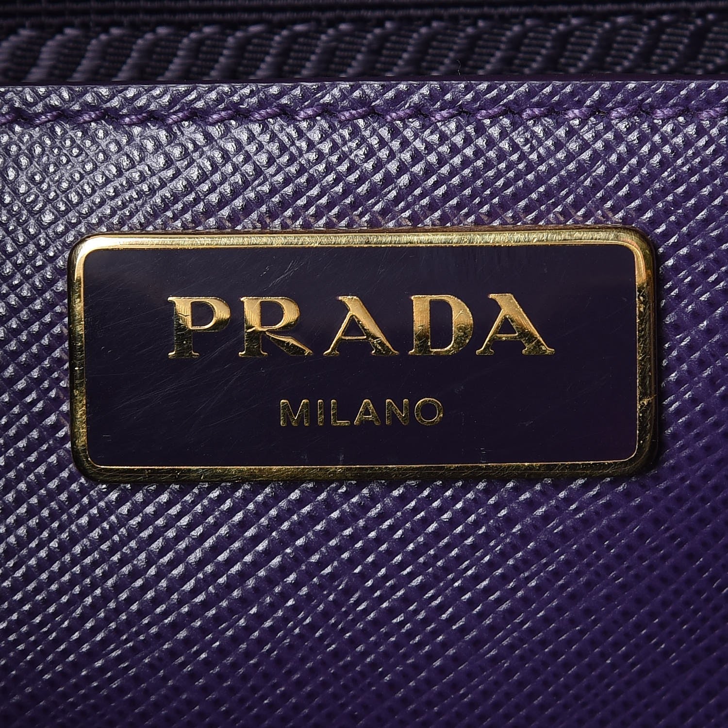 Prada Saffiano Lux Medium Promenade Tote Uva 7 of 8