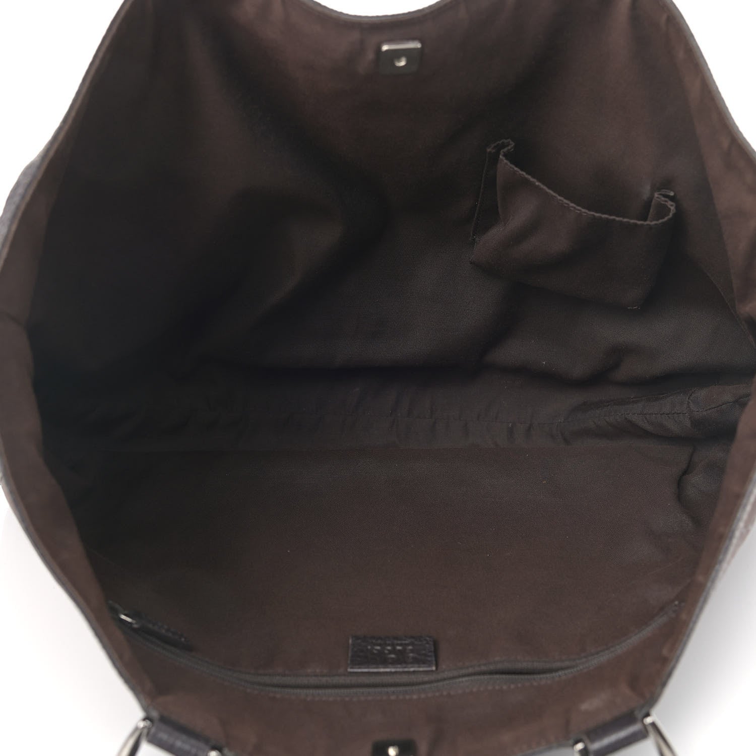 Gucci Nylon Monogram Large Abbey Tote Dark Brown 4 of 13