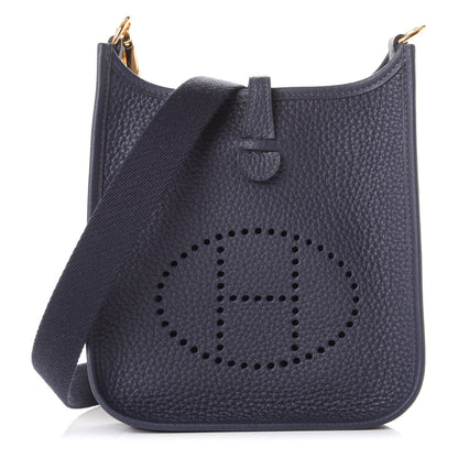 Hermes Taurillon Clemence Amazone Evelyne TPM Bleu Nuit Bleu Indigo 1 of 9