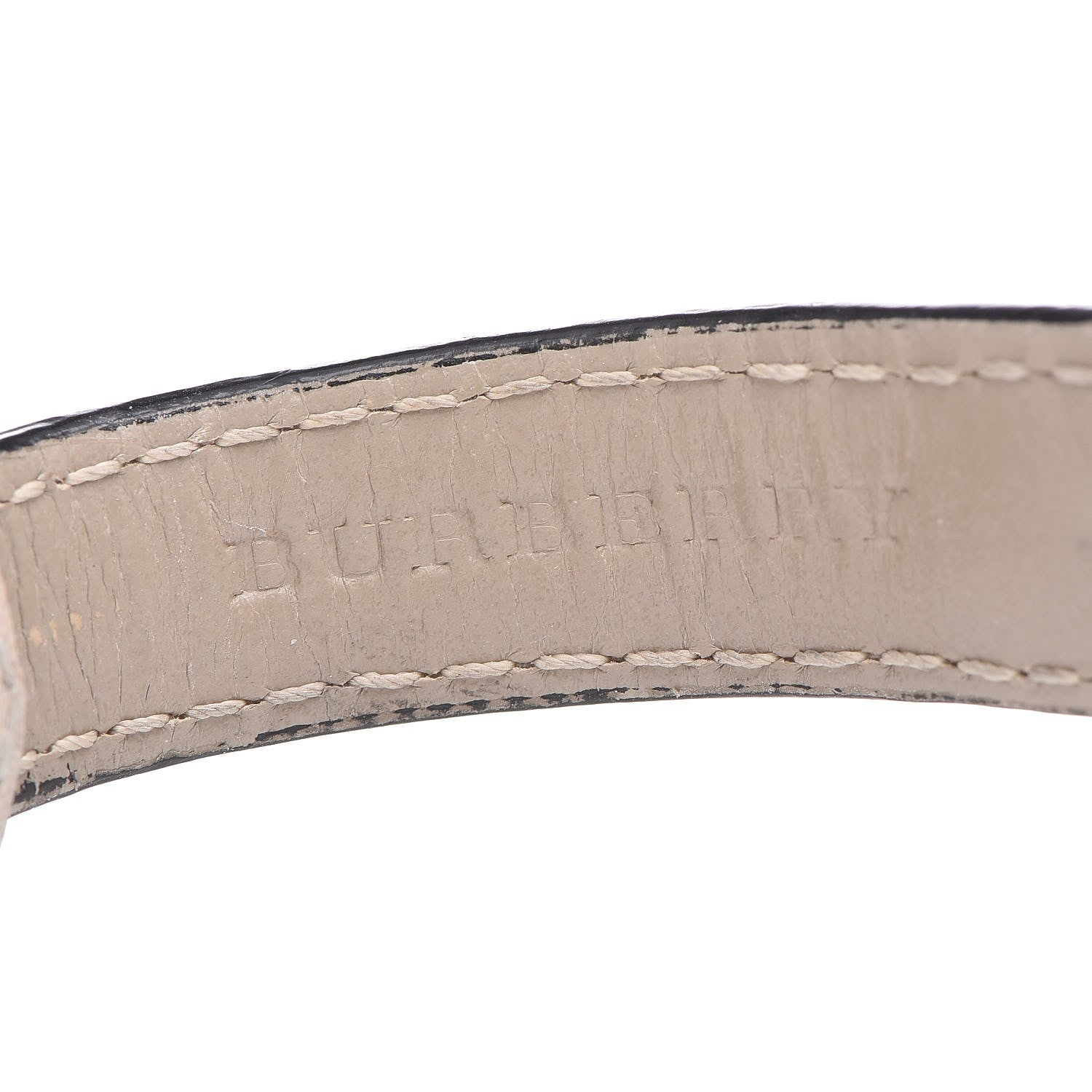 Burberry Stainless Steel Calfskin Diamond 32mm Classic Round Quartz Watch Taupe BU10105 7 of 8