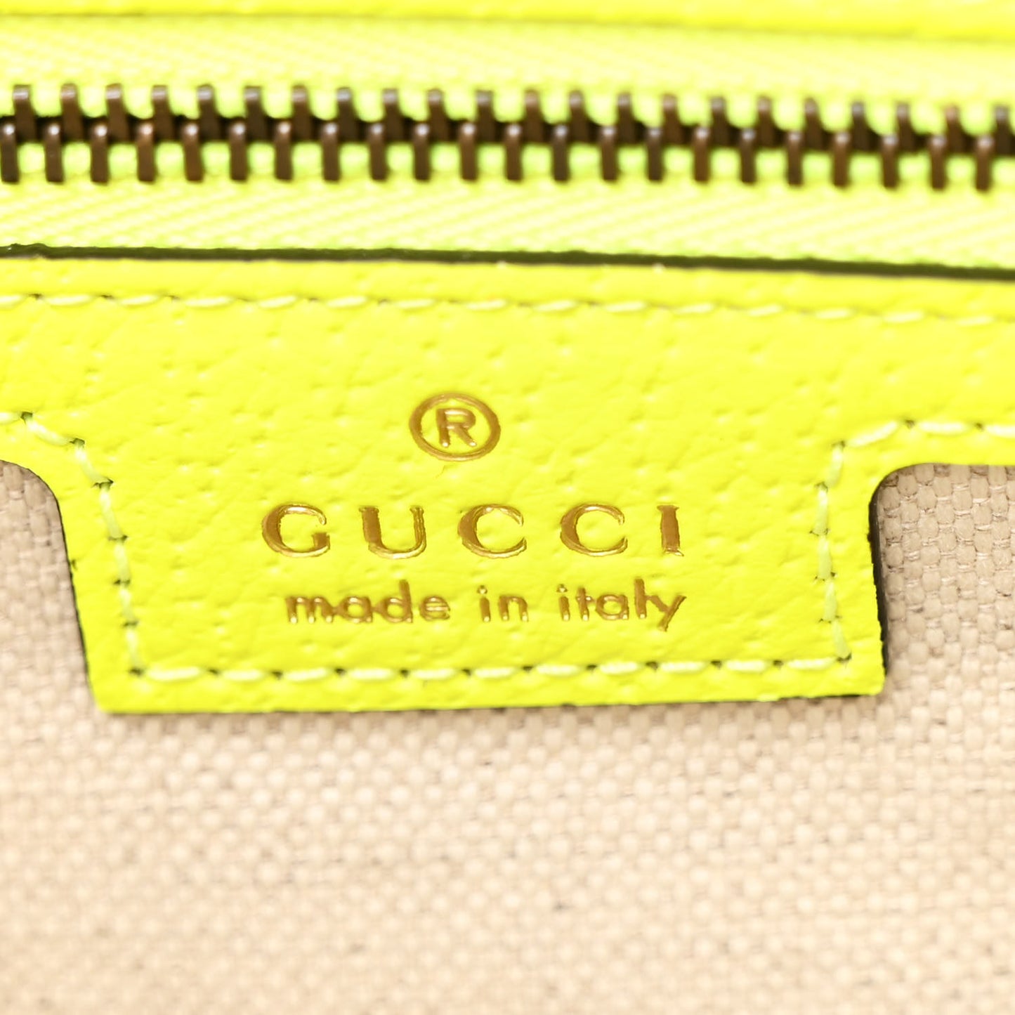 GG Supreme Monogram Textured Dollar Calfskin Web Ophidia Wristlet Shoulder Bag Beige Ebony Yellow