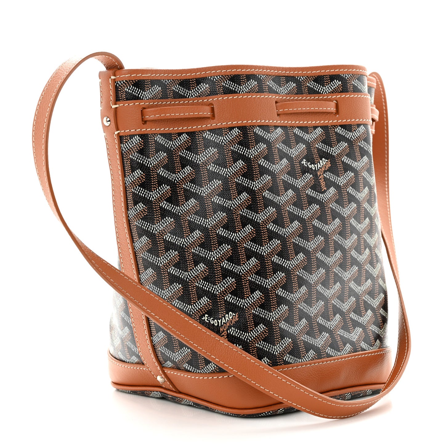 Goyardine Petit Flot Bucket Bag PM Black Gold