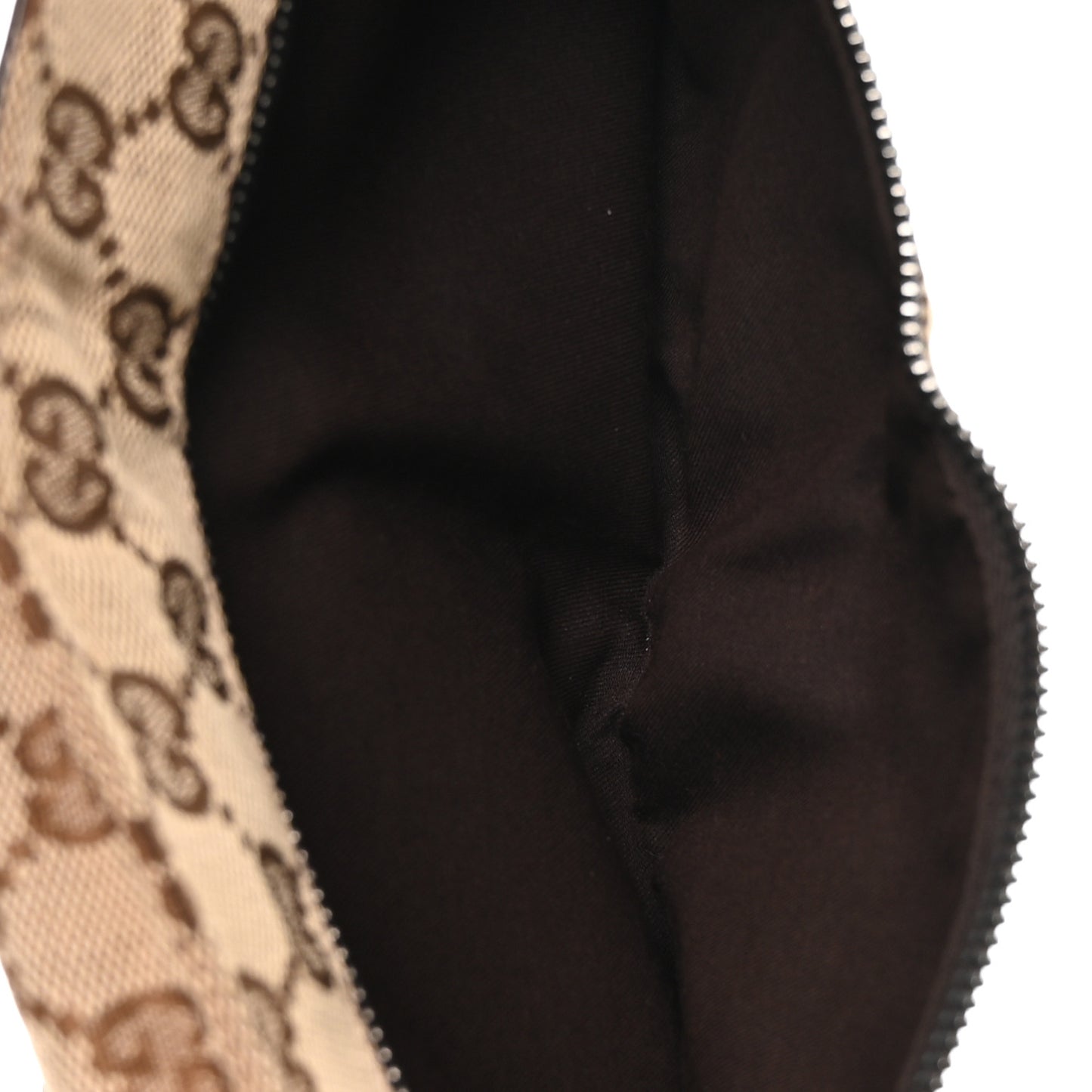 GG Monogram Double Pocket Belt Bag Dark Brown