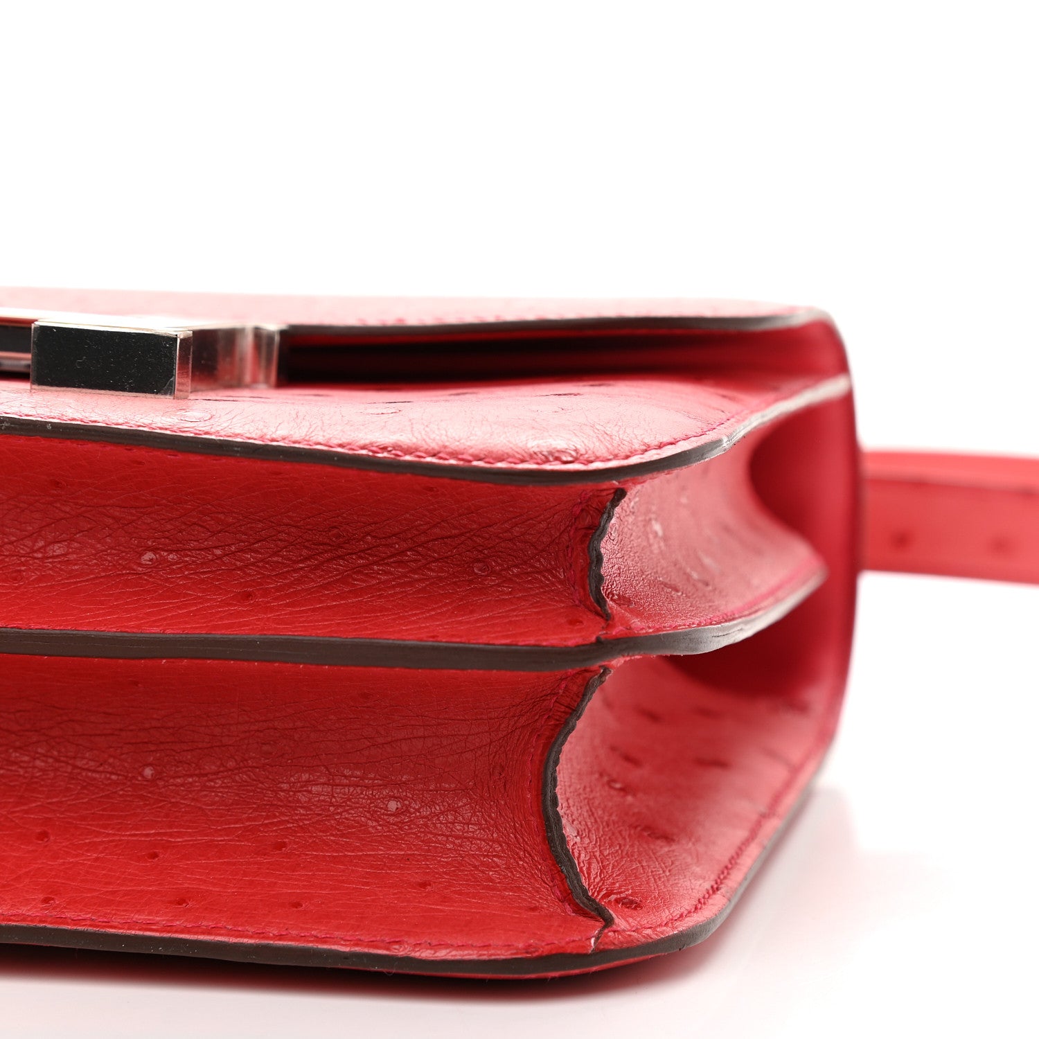 Hermes Ostrich Constance 24 Rouge Vif 9 of 9