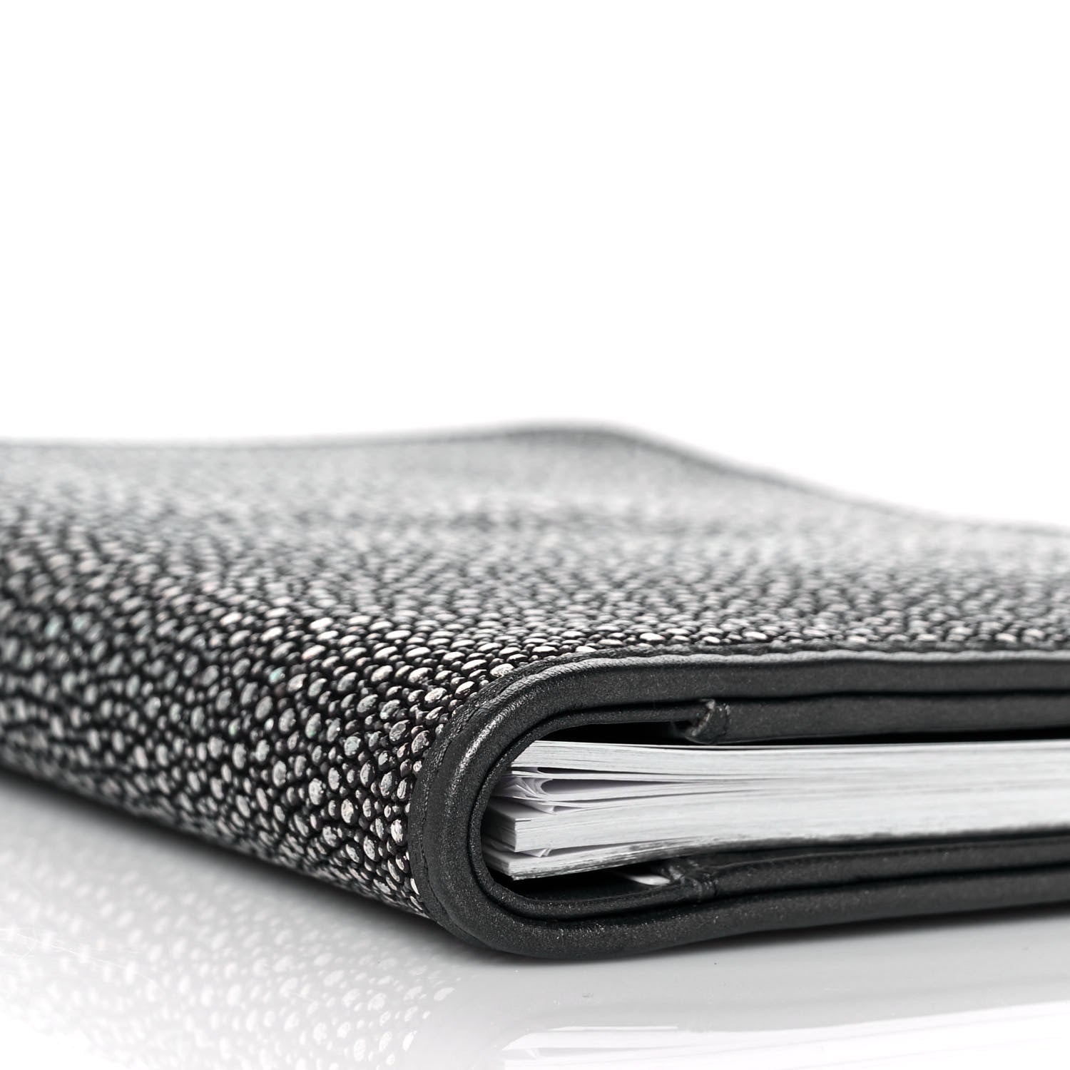 Chanel Stingray Large Agenda Cover Dark Silver 10 of 11