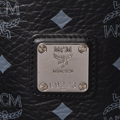 MCM Visetos Shopping Tote Cognac Black 9 of 17