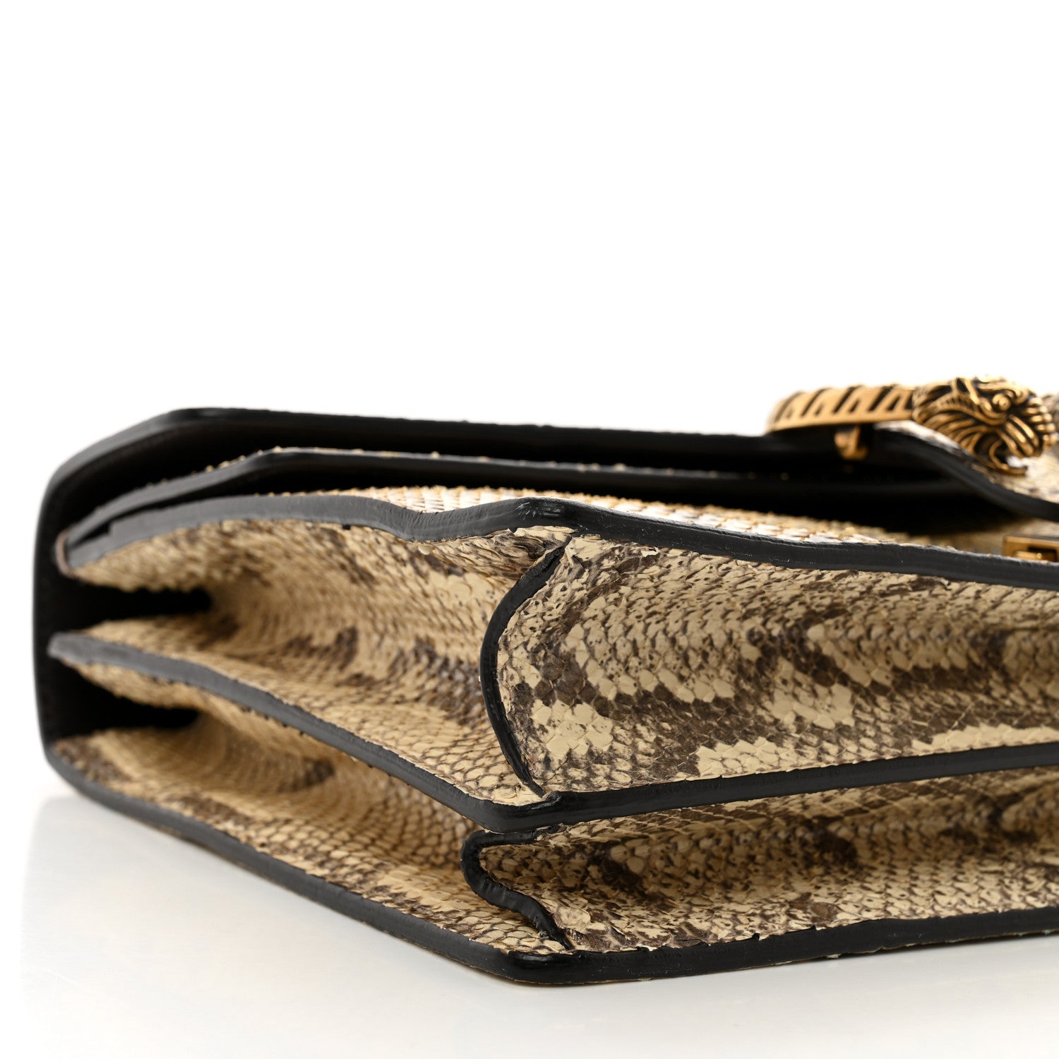 Gucci Snakeskin Web Medium Dionysus Shoulder Bag Natural 9 of 12