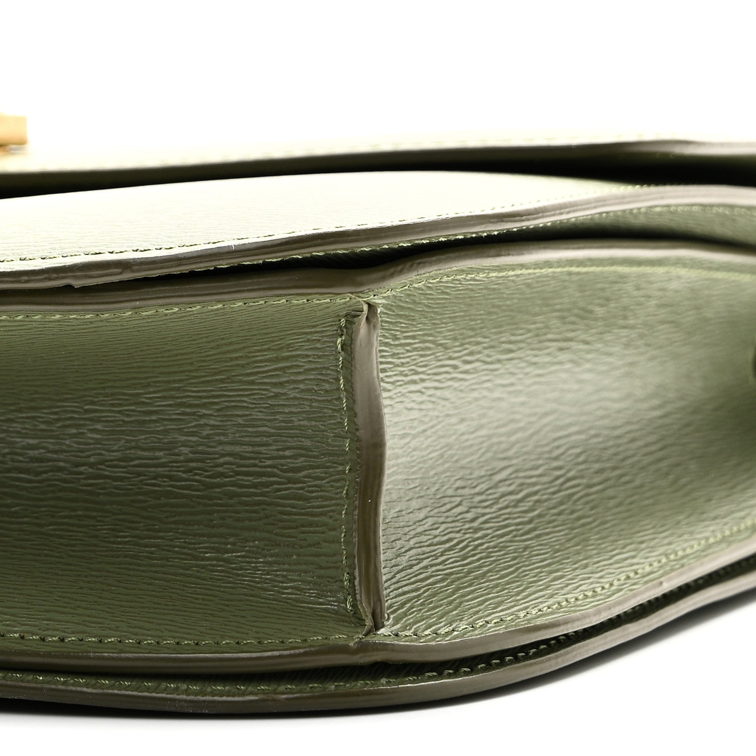 Celine Liege Calfskin Medium Classic Box Flap Bag Light Khaki 10 of 10