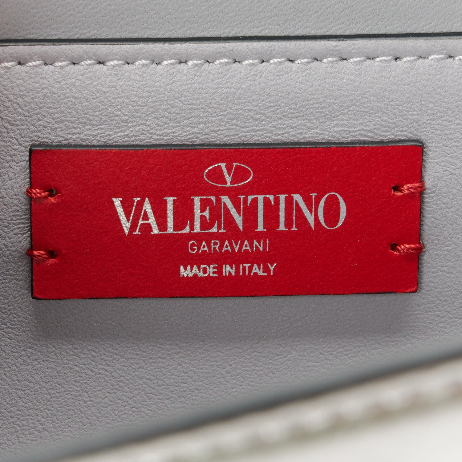 Valentino Garavani Metallic Calfskin Small VSling Shoulder Bag Silver 6 of 10