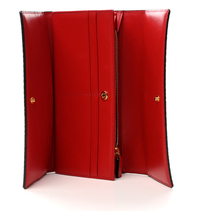 MCM Visetos Continental Flap Wallet Cognac Red 6 of 11