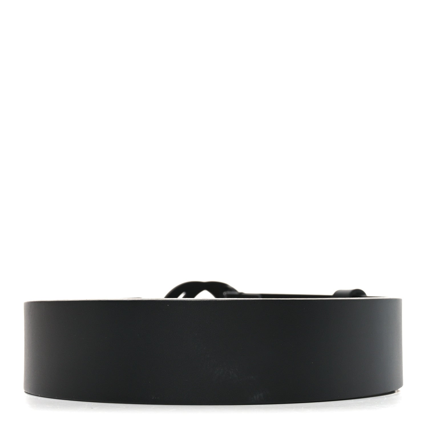 Gucci Selleria Calfskin Monochrome Interlocking G 37mm Belt 80 32 Black 2 of 4