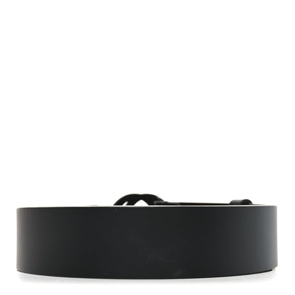 Gucci Selleria Calfskin Monochrome Interlocking G 37mm Belt 80 32 Black 2 of 4