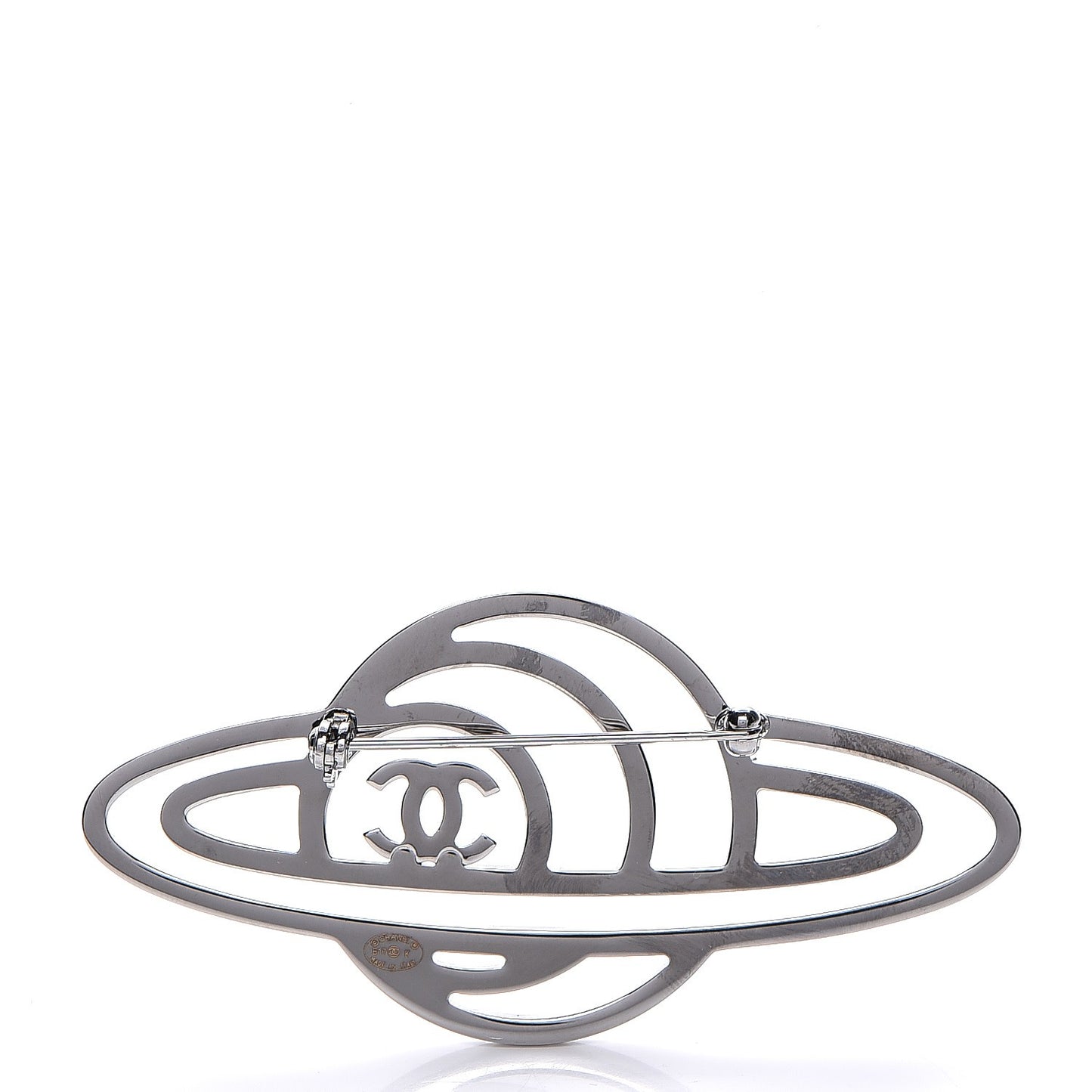 Crystal Planet Brooch Purple Light Blue