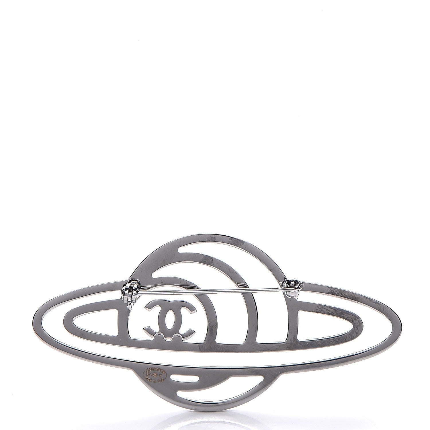 Chanel Crystal Planet Brooch Purple Light Blue 2 of 3