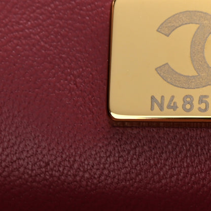 Chanel Lambskin Quilted Medium Color Match Flap Burgundy 7 of 10