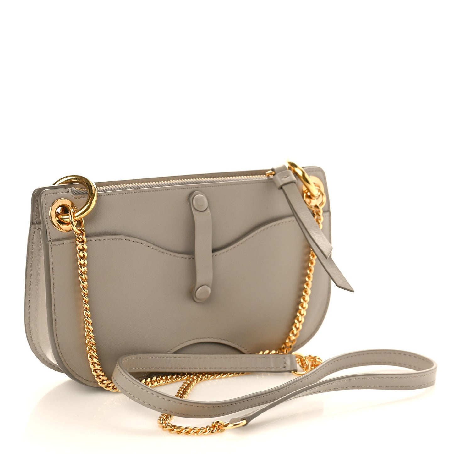 Calfskin Tess Mini Crossbody Bag Motty Grey