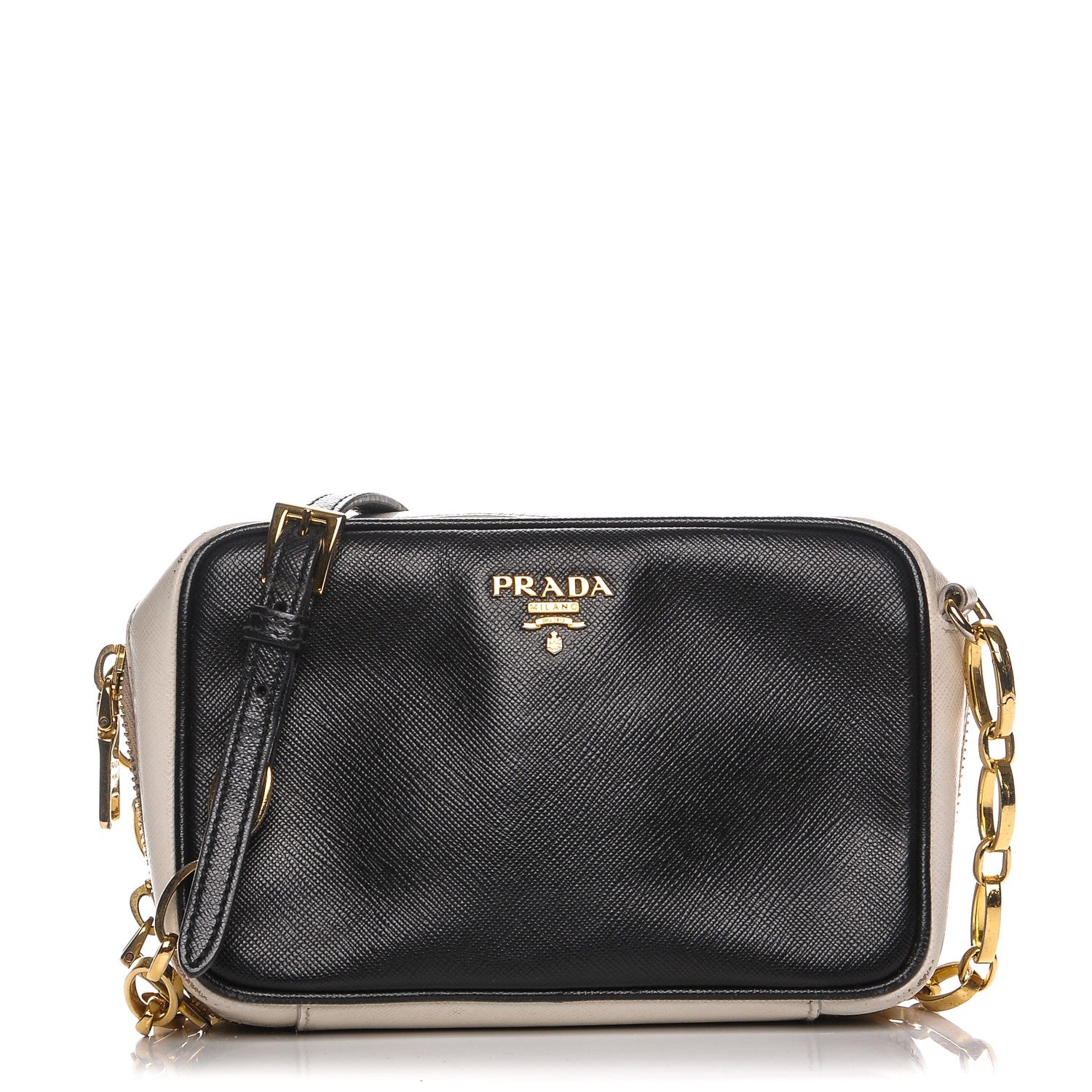 Prada Saffiano Camera Crossbody Black 1 of 12