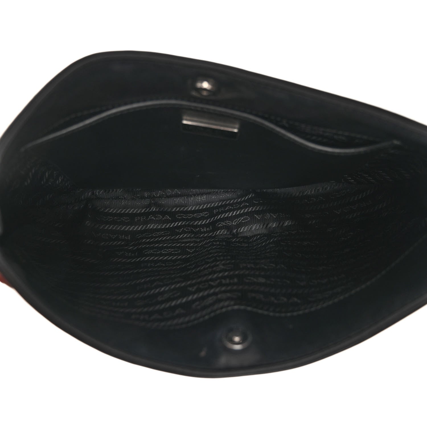Prada Spazzolato Cleo Shoulder Bag Black 6 of 10