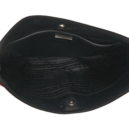 Prada Spazzolato Cleo Shoulder Bag Black 6 of 10