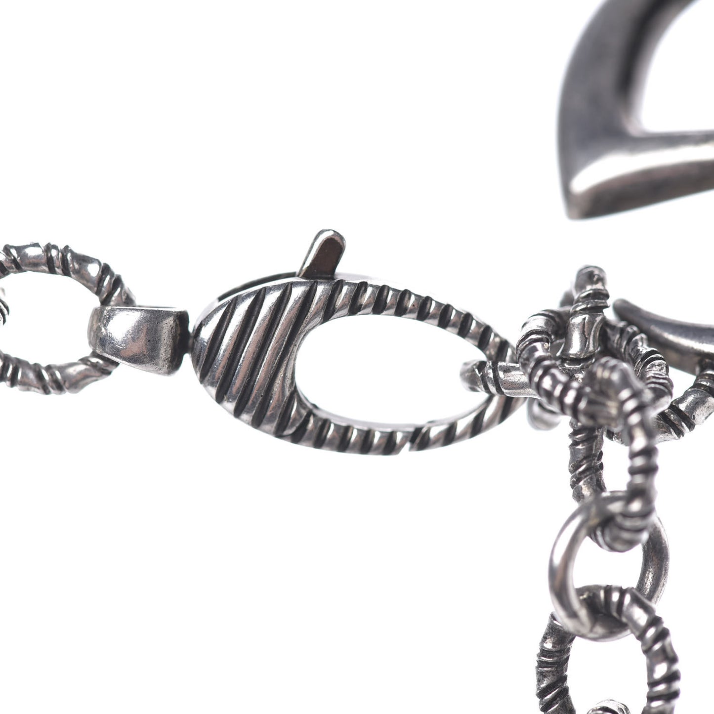 Sterling Silver Double G Marmont Statement Necklace