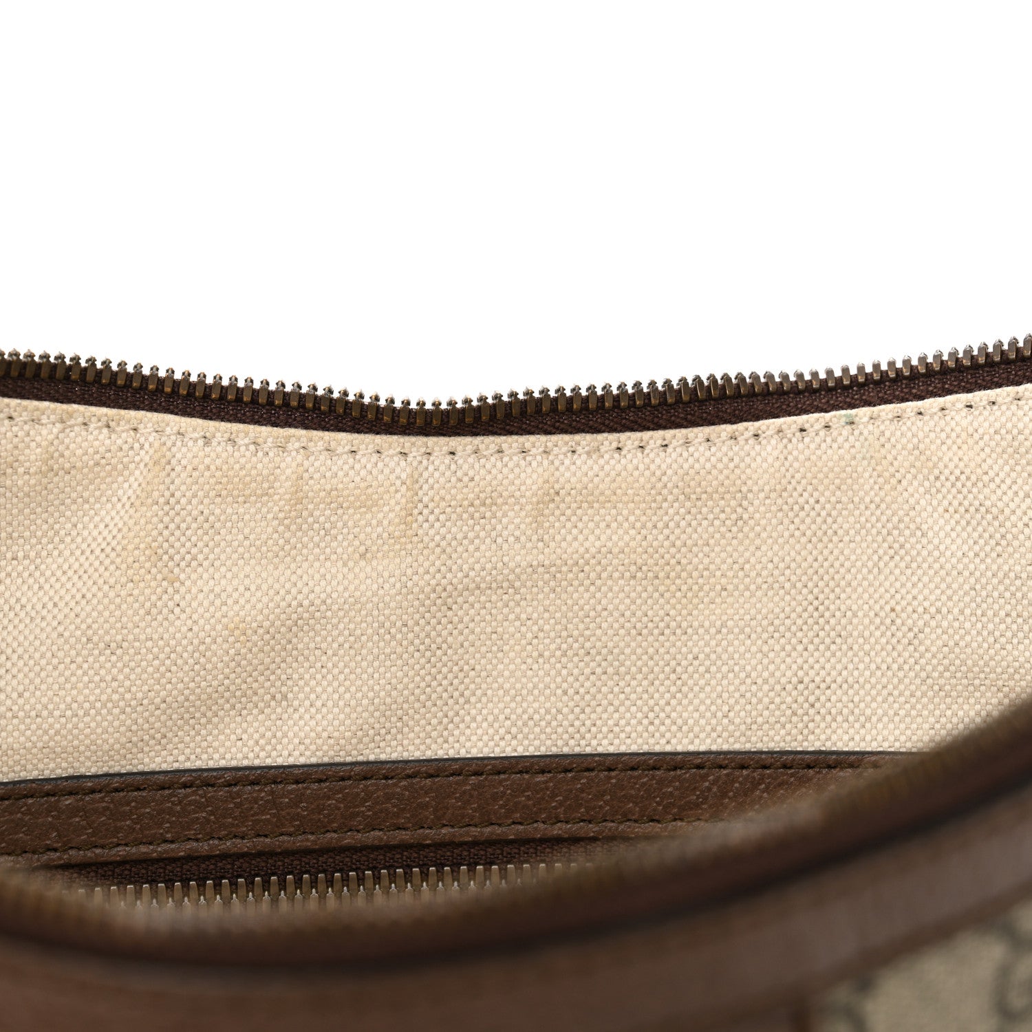 Gucci GG Supreme Monogram Web Small Ophidia Half Moon Hobo Brown 11 of 11
