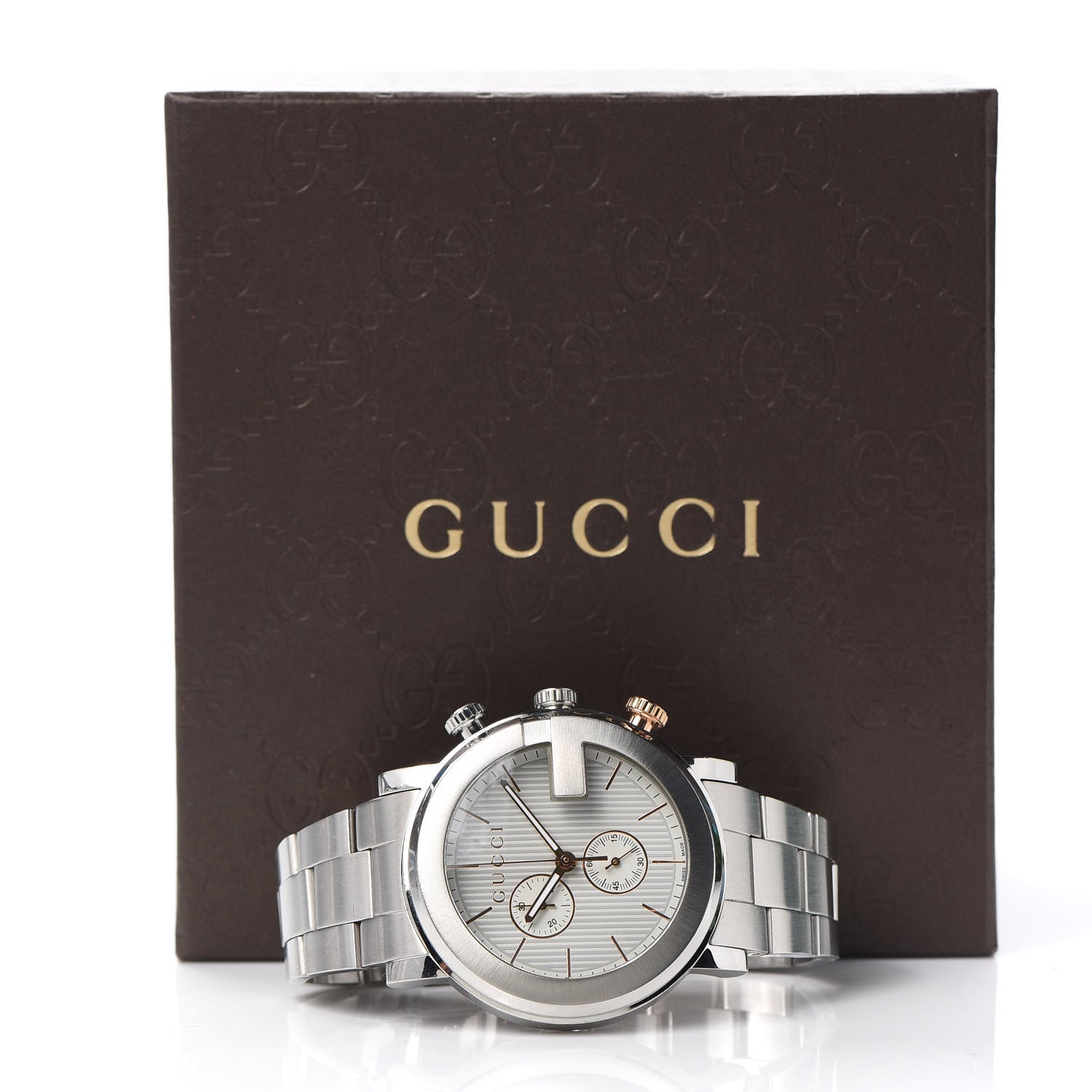Gucci Stainless Steel 44mm G-Chrono Quartz Watch 6 of 6