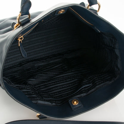 Prada Soft Calf Tote Baltico 5 of 7