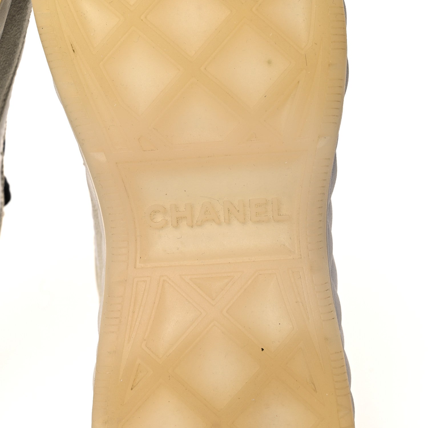 Chanel Suede Calfskin Mixed Fibers CC Sneakers 37 Beige 6 of 11