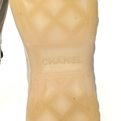 Chanel Suede Calfskin Mixed Fibers CC Sneakers 37 Beige 6 of 11