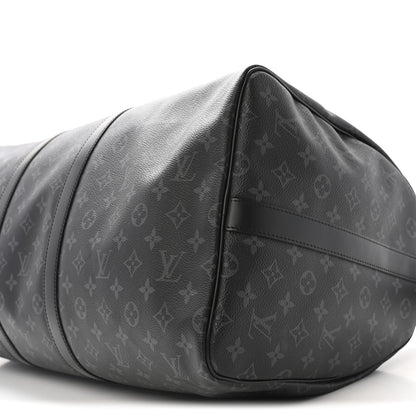 Louis Vuitton Monogram Eclipse Keepall Bandouliere 55 10 of 13