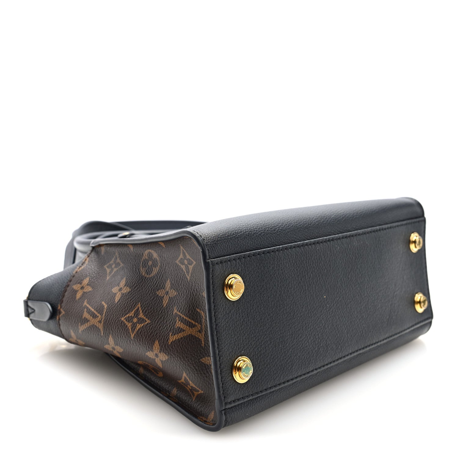 Louis Vuitton Calfskin Monogram On My Side PM Black 6 of 17