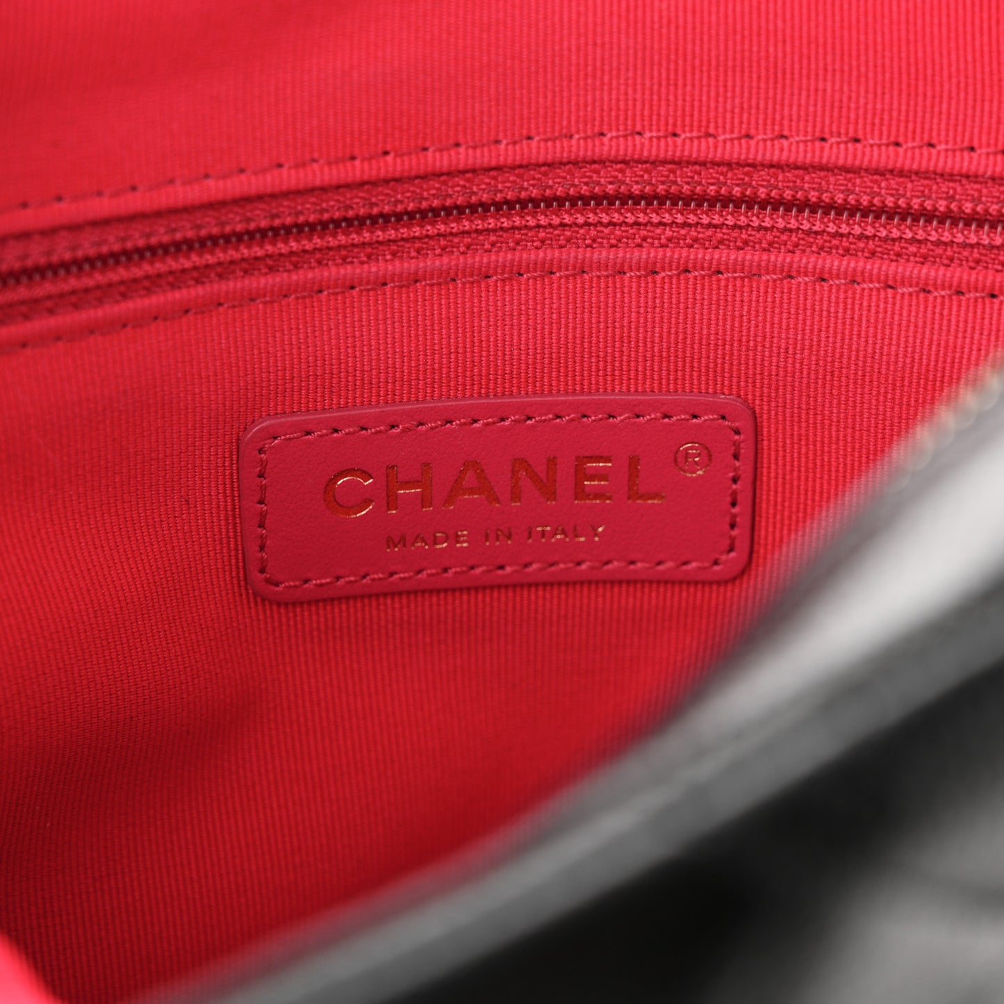 Shiny Caviar Quilted Chain Melody Backpack Black
