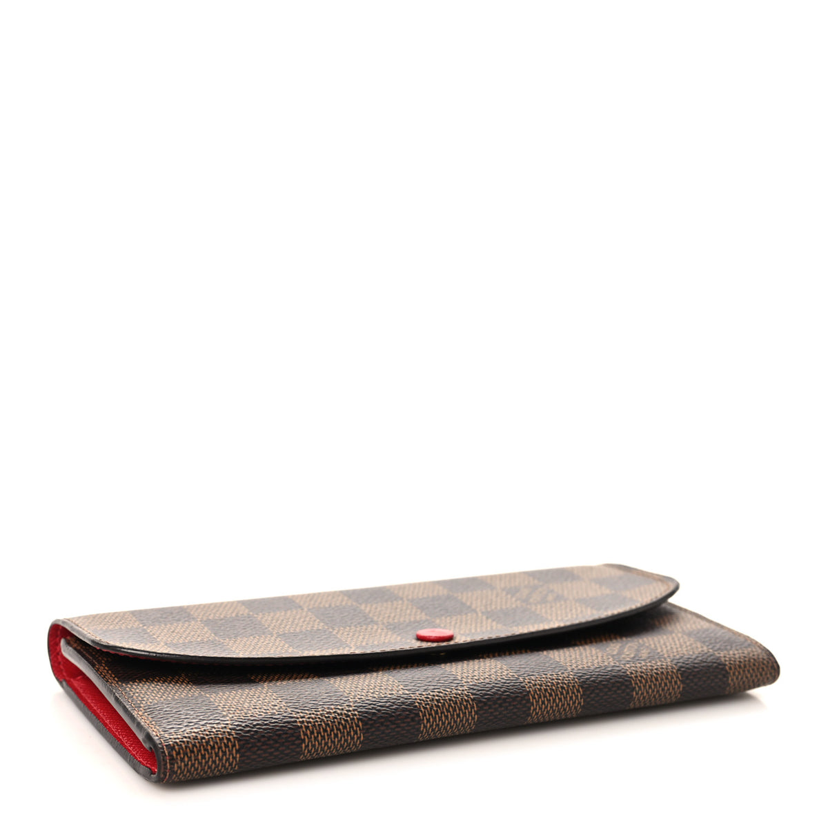 Damier Ebene Emilie Wallet Red