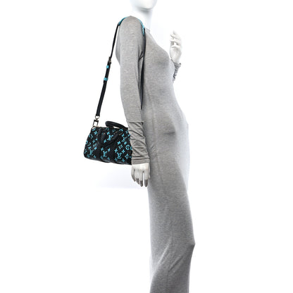 Louis Vuitton Monogram Playground Keepall Bandouliere 25 Black 2 of 10