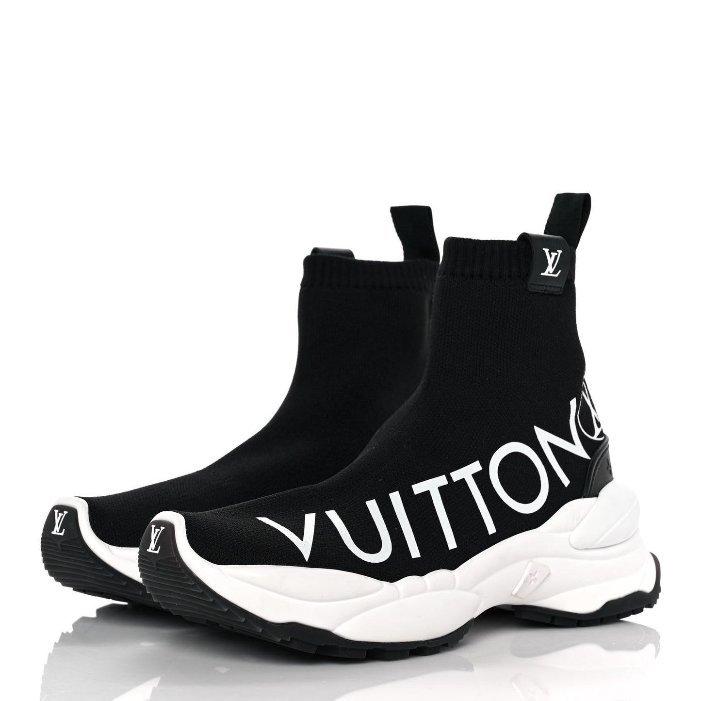 Stretch Fabric Run 55 Sneaker Boots 37 Black
