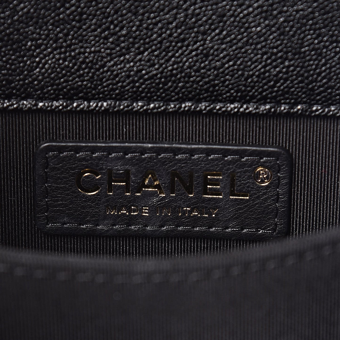 Caviar Quilted North South Boy Flap Black