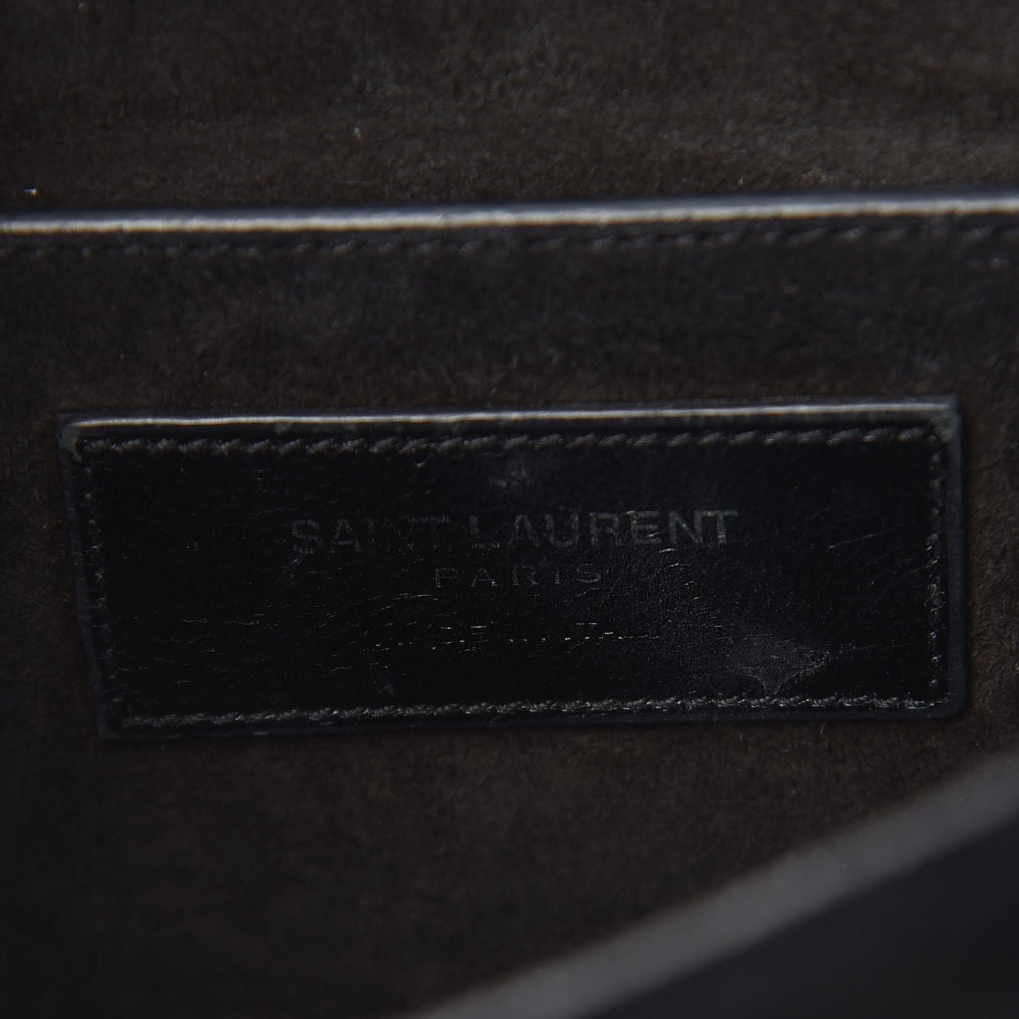 Calfskin Crocodile Embossed Medium Monogram Sunset Black