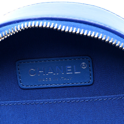 Chanel Patent Round As Earth Evening Bag Blue 6 of 10