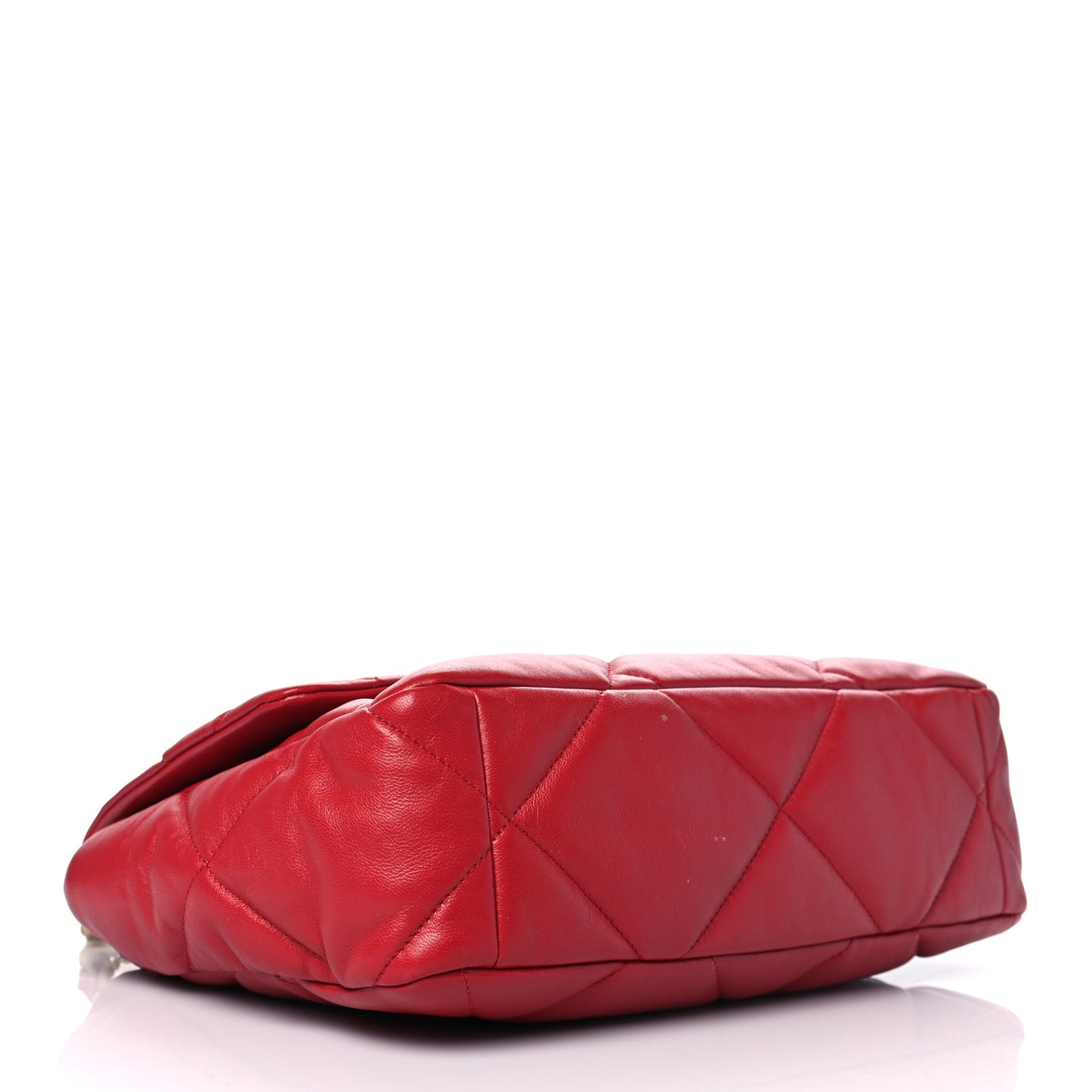 Lambskin Quilted Large Chanel 19 Flap Red